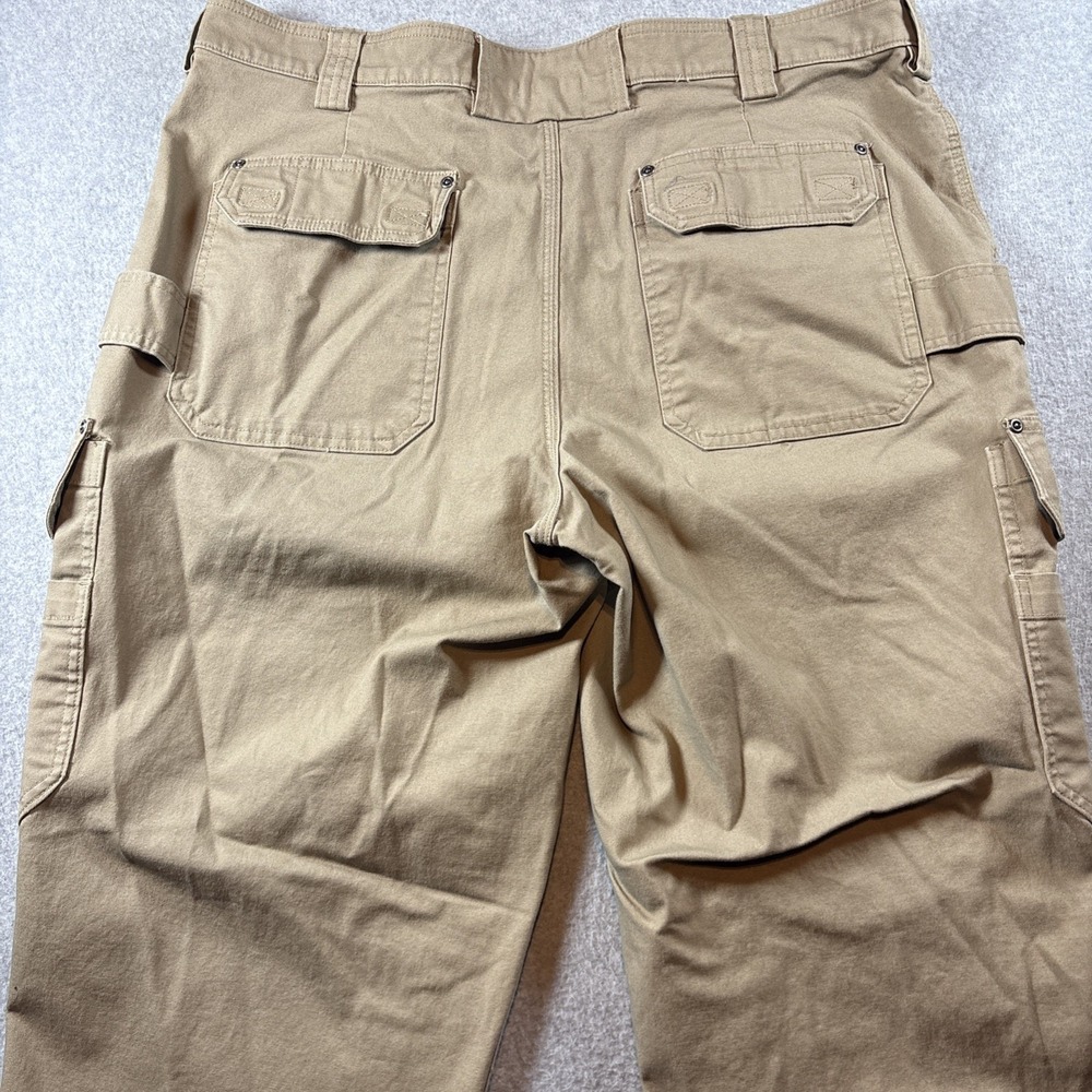 Duluth Trading Flex Fire Hose Men's 42x30 Cargo Khaki Pants Outdoor Work Canvas - Picture 10 of 10